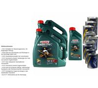 11L Castrol Magnatec Diesel 5W-40 DPF 3X Leak-Stop + Motor Doctor + Motor Flush