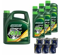 11L FANFARO GSX 15W-40 olio motore Automobile Api Sg / CD Incl. Flush Doctor