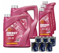 11L MANNOL Energy Premium 5W-30 Api Sn / CH-4 olio motore Incl. Flush Doctor