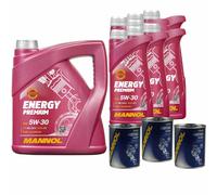 11L MANNOL Energy Premium 5W-30 Api Sn / CH-4 olio motore Incl. Motore Flush