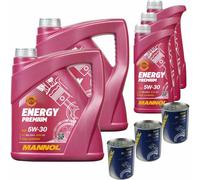 11L MANNOL Energy Premium 5W-30 API SN/CH-4 Olio Motore Inclusa Motor Doctor