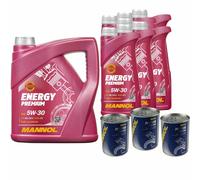 11L MANNOL Energy Premium 5W-30 API SN/CH-4 Olio Motore Inclusa Motor Doctor