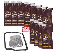 11L MANNOL Olio ATF AG60 Trasmissione + Filtro per Lexus RX 350 AWD