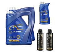 11L MANNOL Olio Motore CLASSIC 10W-40 Inkl. 2x Additivo Ceramo Ester 9829