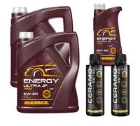11L MANNOL olio motore Energia Ultra JP 5W-20 Incl. 2x Additive Ceramo Ester