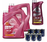 11L MANNOL Olio Motore Energy Ultra JP 5W-20 API SN Inclusa Motor Flush Doctor
