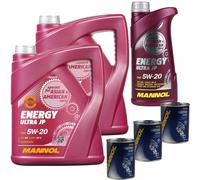 11L MANNOL Olio Motore Energy Ultra JP 5W-20 API SN Inclusa Spülung Motor Flush