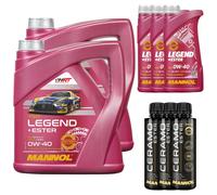 11L MANNOL Olio Motore LEGEND+ESTER 0W-40 Inclusi 3x Additivi Ceramo Ester 9829