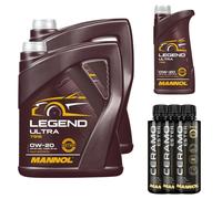 11L MANNOL Olio Motore LEGEND ULTRA 0W-20 Inclusi 3x Additivi Ceramo Ester 9829