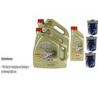 11L Olio Motore Castrol EDGE 0W-30 3x MANNOL Motor Doctor ADDITIV