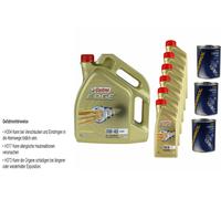 11L Olio Motore Castrol EDGE 0W-40 A3/B4 3x MANNOL Flush Motore ADDITIVO