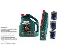 11L Olio Motore Castrol Magnatec Diesel 5W-40 DPF 3xMotor Doctor