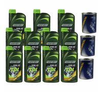 11L Olio Motore FANFARO TDI 10W-40 3x MANNOL Flush Motore ADDITIVO