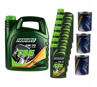 11L Olio Motore FANFARO TSE 5W-30 3x MANNOL Flush Motore ADDITIVO