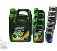 11L Olio Motore FANFARO VSX 5W-40 3x MANNOL Leak-Stop ADDITIV+Motor Doctor