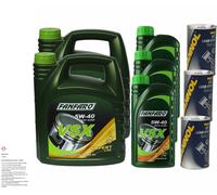 11L Olio Motore FANFARO VSX 5W-40 3x MANNOL Leak-Stop ADDITIVO