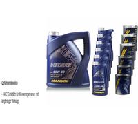 11L Olio Motore MANNOL Defender 10W-40 3X MANNOL Leak-Stop ADDITIVO+Flush Motore