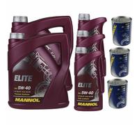 11L Olio Motore MANNOL Elite 5W-40 3x MANNOL Motor Doctor ADDITIVO