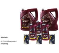 11L Olio Motore MANNOL Energy 5W-30 3x MANNOL Leak-Stop ADDITIVO