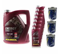 11L Olio Motore MANNOL Energy Combi LL 5W-30 3x Dottore Del Motore ADDITIVO