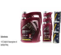 11L Olio Motore MANNOL Energy Combi LL 5W-30 3x MANNOL Leak-Stop ADDITIVO
