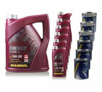 11L Olio Motore MANNOL Energy Combi LL 5W-30 3xMotor Doctor+Flush Motore