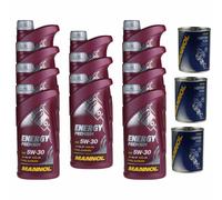 11L Olio Motore MANNOL Energy Premium 5W-30 3x MANNOL Flush Motore ADDITIVO