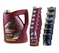 11L Olio Motore MANNOL Energy Premium 5W-30 3xMotor Doctor+Flush Motore