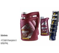 11L Olio Motore MANNOL Energy Premium 5W-30 3xStop Perdite+Flush Motore