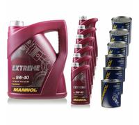 11L Olio Motore MANNOL Extreme 5W-40 3xMotor Doctor+Flush Motore