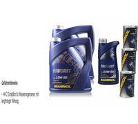 11L Olio Motore MANNOL Favorit 15W-50 3x MANNOL Leak-Stop ADDITIVO