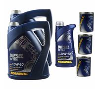 11L Olio Motore MANNOL SAE 10W-40 DIESEL EXTRA 3x Flush Motore