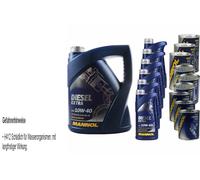 11L Olio Motore MANNOL SAE 10W-40 Diesel Extra 3xLeak-Stop + Motor Doctor Flush