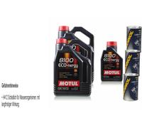 11L Olio Motore Motul 8100 Eco-nergy 5W30 3x MANNOL Leak-Stop Additivo