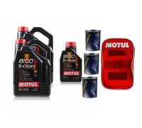11L olio motore Motul 8100 x-Pulire 5W-40 3x mannol Flush Additivo Incl. Tasca