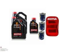 11L olio motore MOTUL 8100 x-Pulire + 5W30 3x mannol Doctor Additivo Incl. Tasca