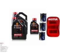 11L olio motore MOTUL 8100 x-Pulire + 5W30 3x mannol Flush Additivo Incl. Tasca