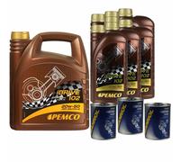 11L Olio Motore PEMCO IDRIVE 102 20W-50 3X MANNOL Motor Flush Additivo