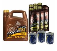 11L Olio Motore PEMCO iDRIVE 350 5W-30 3x MANNOL Motor Doctor ADDITIV