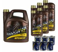 11L pemco idrive 360 5W30 olio motore MB 226.51/229.51 6x mannol Flush Dottore
