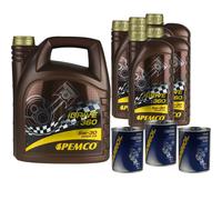 11L pemco idrive 360 5W30 olio motore MB 226.51/229.51 Rn 0720 3xMANNOL Flush