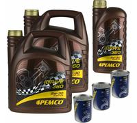 11L pemco idrive 360 5W30 olio motore MB 226.51/229.51 RN0720 3xMANNOL Motore