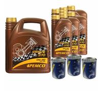 11L pemco idrive 370 0W-40 olio motore Api Sn Acea A3/B4 Incl. Motor Doctor