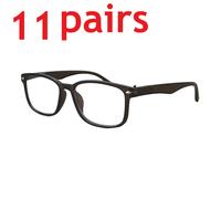 11Pack Donna Unisex Classico Occhiali da Lettura Cerniera a Molla Anti Blu Luce