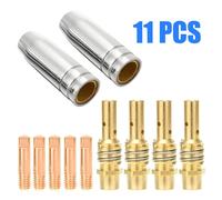 11pcs MB 15AK Mig / Mag Saldatura Torcia Contatto Punta 0.8mm 0.030 Nozzle