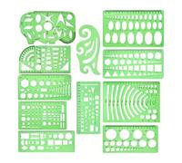 11pcs Modelli Geometrici Multiuso Modelli Misurazione Del Righello Stencil Geometrici Per I Modelli Misurazione Della Trapunta Ingegneria