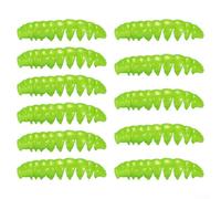 11pcs Poor Worm Soft Bait ideale per la pesca in fiumi, mari e laghi (nero)