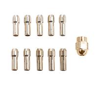 11pcs Strumento di Potenza Trapano Ottone Collet Mandrino ForDremel Rotary Tool Accessori Macchina Lucidatura Engraver Elettrica 11 Pz Collet Set Rame Mandrino Pinza Per Incisione Macchina & Fresatura