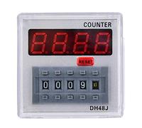 11Pin Relè Contatore Digitale, DH48J-A 220V AC 1-999900 Contatore di Reset Terminale Relè Contatore Elettronico con Display a LED per il Sistema di Controllo Automatico del Telecomando