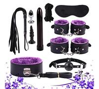 11Pz/confezione Premium Viola Set da camera da letto, Adụltẹ Gioco di avventura di coppia in camera da letto (viola)